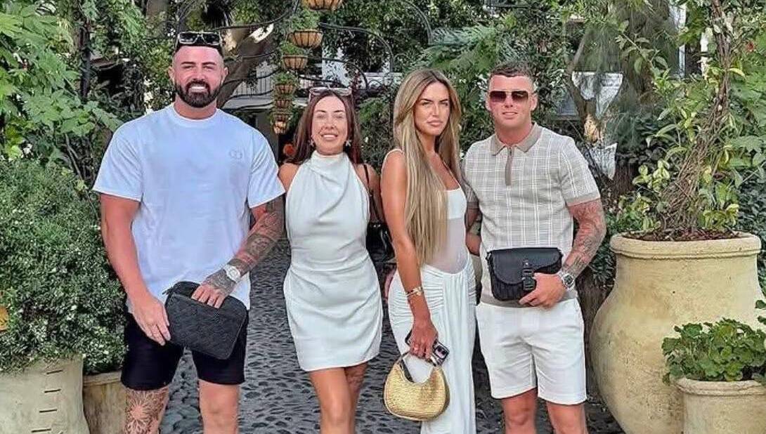 Ian McCullagh, Amy McCullagh, Michaela Newcombe and Mark McCullagh. Picture: Facebook