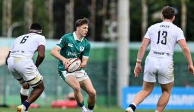 Ireland lost their opening game to England at the World Rugby Junior Championship. Pic: ©INPHO/Levan Verdzeuli