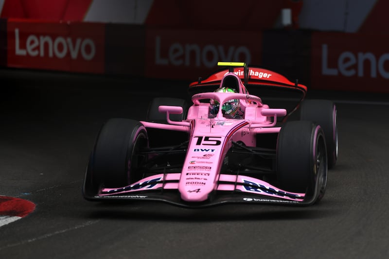 Alexander Dunne on track during qualifying ahead of Round 4 Monaco of the Formula 2 Championship at Circuit de Monaco. Photo: Dom Gibbons/ Formula 1/ Getty Images