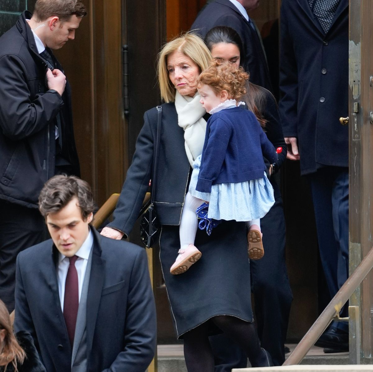 Caroline at the funeral of her daughter Tatiana Schlossberg on January 5, 2026