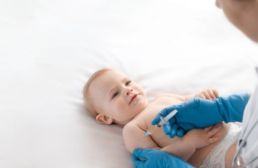 Polio vaccine by injection.