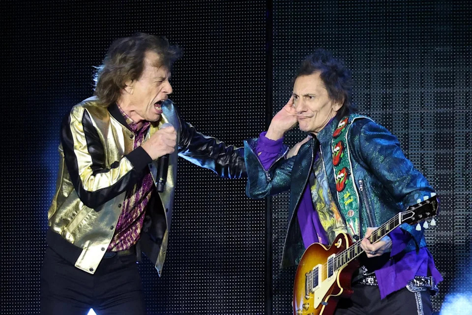 Jagger and guitarist Ronnie Wood performing during the Stones’ last tour (Getty)