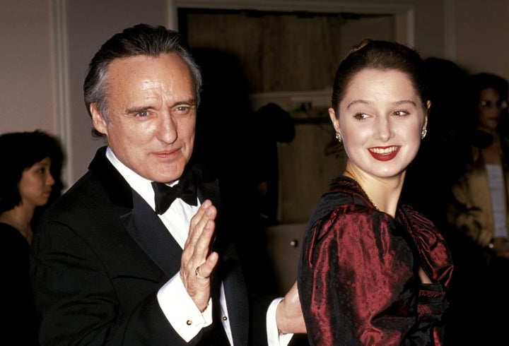 Hopper and La Nasa in 1989 at an American Film Institute event in Beverly Hills, California.