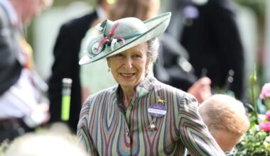 Princess Anne Wears a Bold Abstract Outfit to the First Day of Royal Ascot 2026