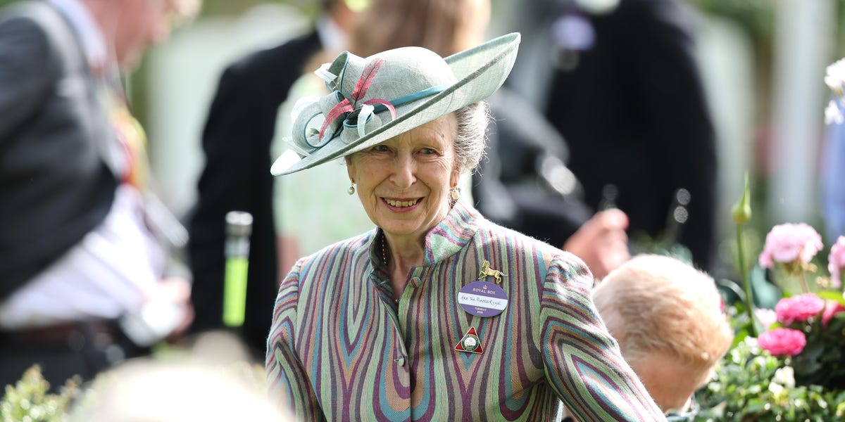 Princess Anne Wears a Bold Abstract Outfit to the First Day of Royal Ascot 2026