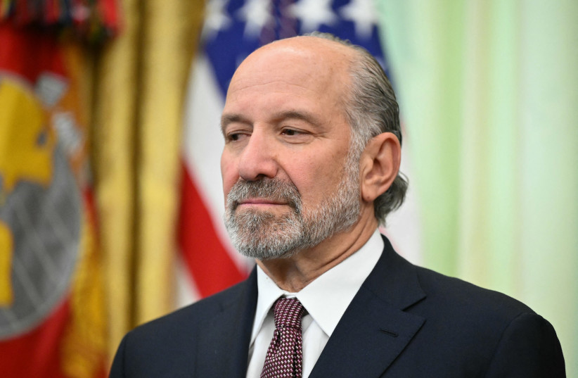 US Secretary of Commerce Howard Lutnick looks on as US President Donald Trump (off frame) signs an executive order about quantum computing in the Oval Office of the White House in Washington, DC, on June 22, 2026.