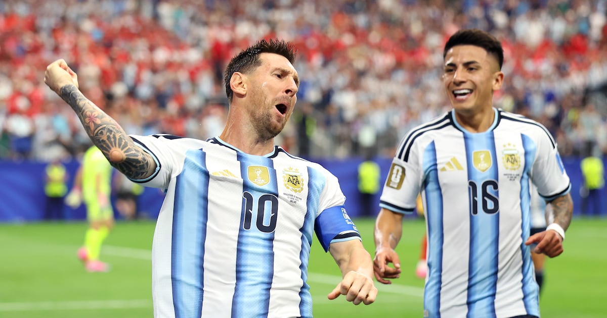 Lionel Messi makes history as double in win over Austria moves him to 18 World Cup goals – The Irish Times
