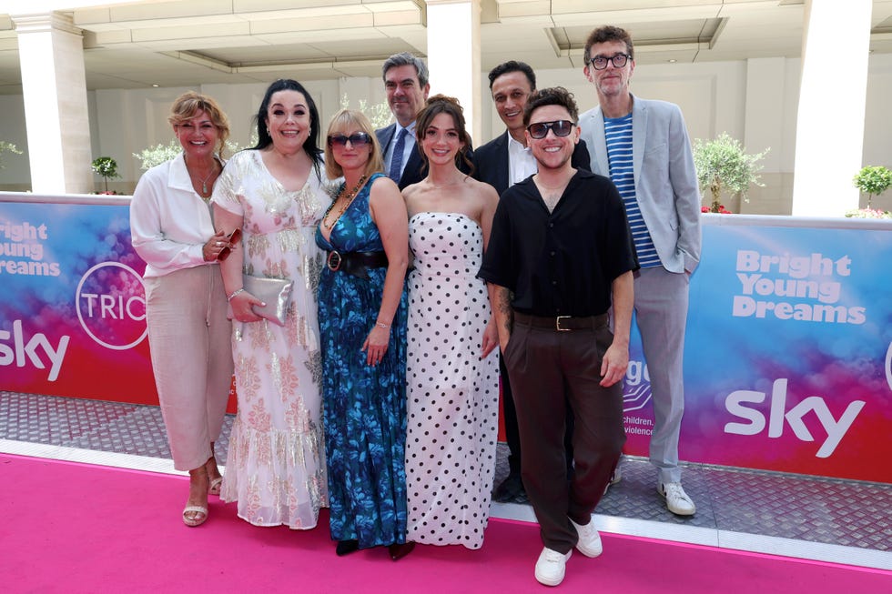 Natalie J Robb, Lisa Riley, Nicola Wheeler, Jeff Hordley, Rosie Bentham, Chris Bisson, Ash Palmisciano and Mark Charnock, TRIC Awards 2026 natalie j robb, lisa riley, nicola wheeler, jeff hordley, rosie bentham, chris bisson, ash palmisciano and mark charnock, tric awards 2026