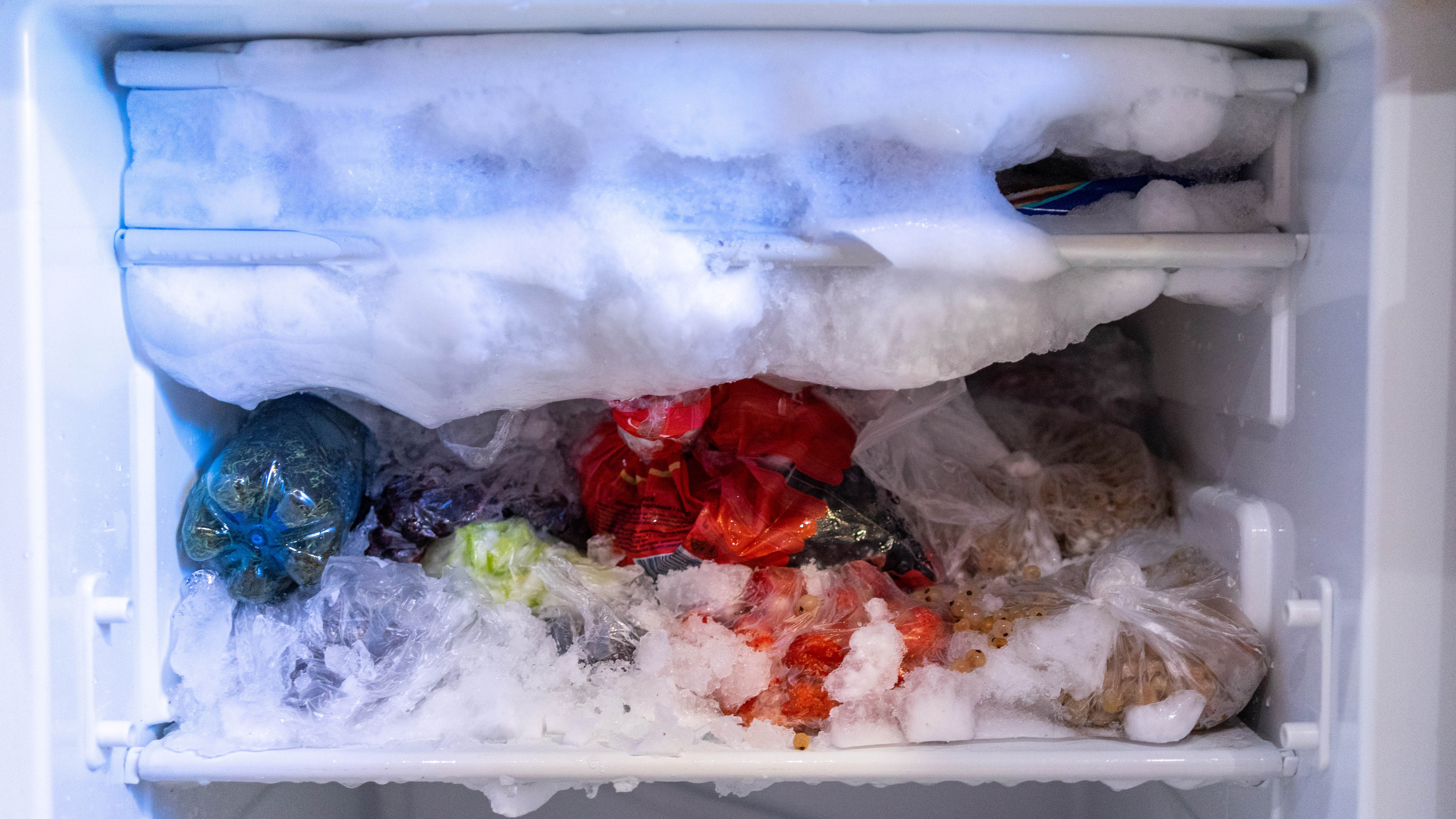 Freezer with Ice