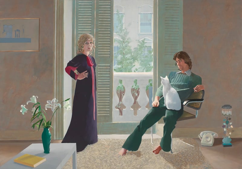 Mr and Mrs Clark and Percy (1970–71). © David Hockney