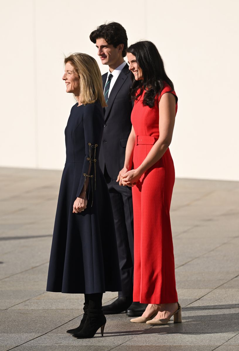 Caroline Kennedy, Tatiana Schlossberg and Jack Schlossberg  2022