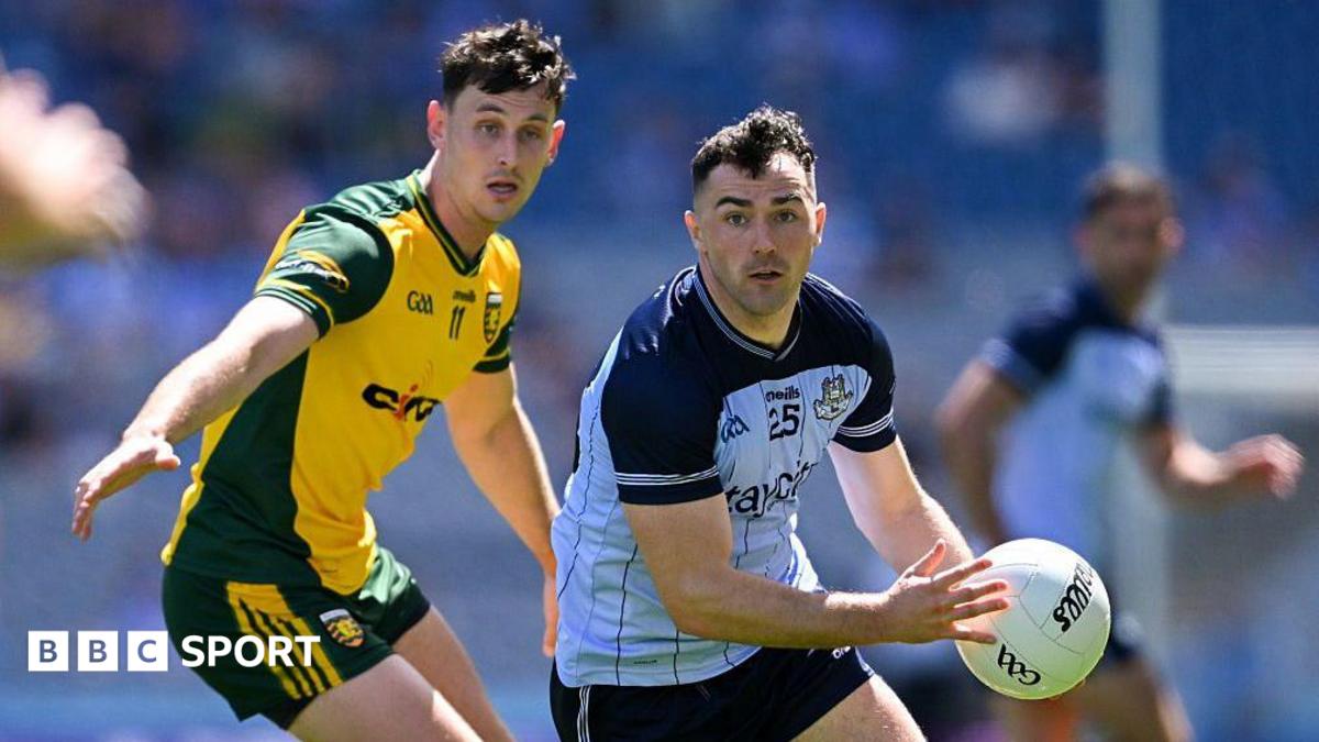 Colm Basquel is tracked by Michael Langan