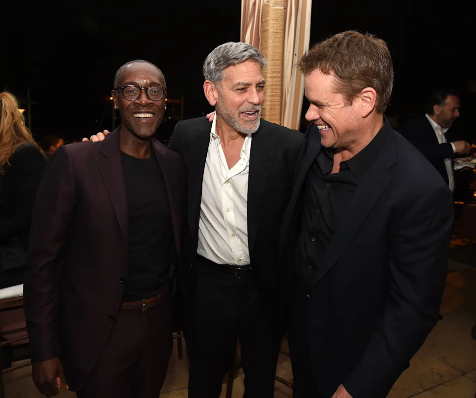 Don Cheadle, George Clooney and Matt Damon