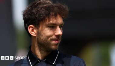 Alpine's Pierre Gasly pictured at the Barcelona-Catalunya Grand Prix