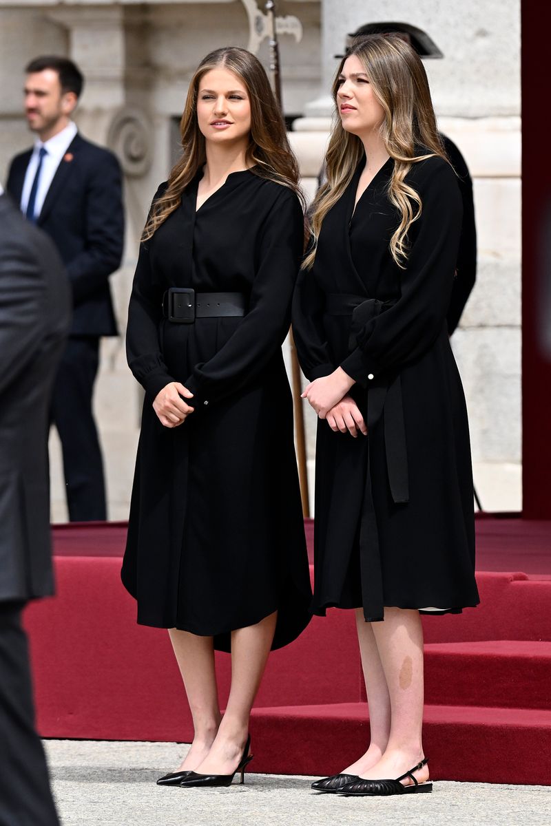 Spain's future queen meets Pope Leo XIV for the first time as an adult heir, wearing an elegant black look steeped in tradition.