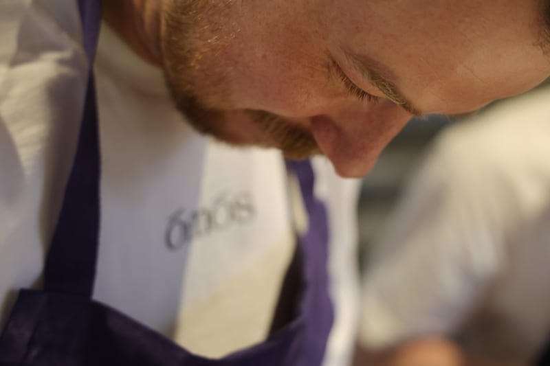 Ómós: Cúán Greene, co-owner and executive chef, and Matt Smith, head chef, at the new restaurant and guest house. Photograph: Bryan O’Brien