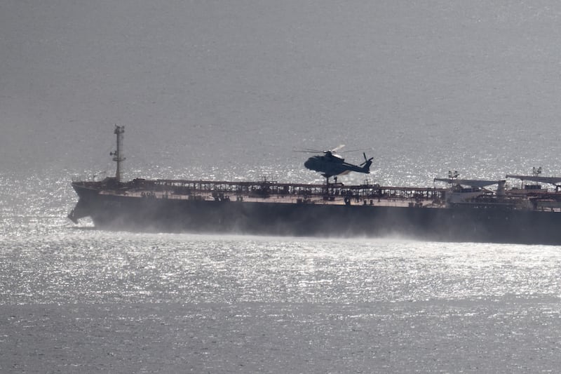 The oil tanker was operating as part of Russia's shadow fleet. Photograph: Finnbarr Webster/Getty Images