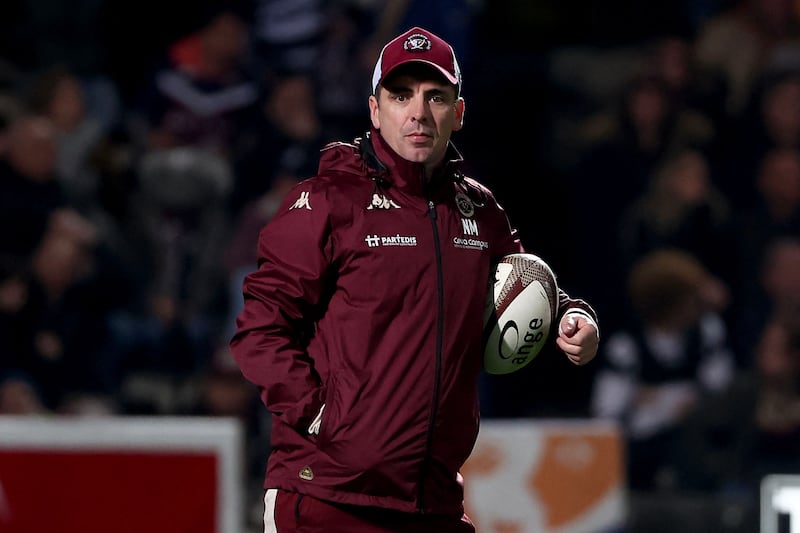 Bordeaux's Irish assistant coach Noel McNamara. Photograph: Romain Perrocheau/AFP via Getty