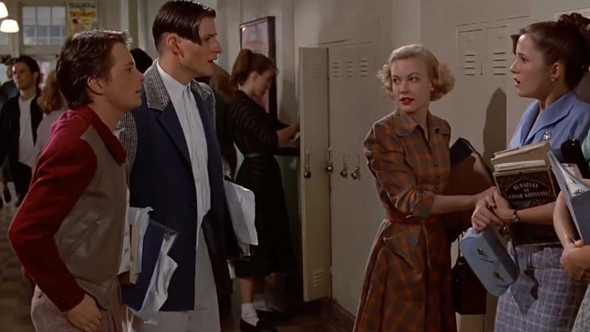 Marty, George, and Lorraine in 1955 in Back to the Future