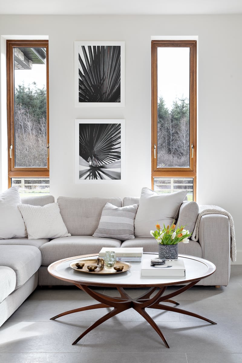 Glynn describes the aesthetic as modern farmhouse