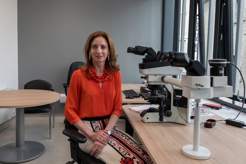 Dr Corrina Wright, clinical director of the NCSL, in her office on the Coombe Hospital campus. Photograph: Paulo Nunes dos Santos
