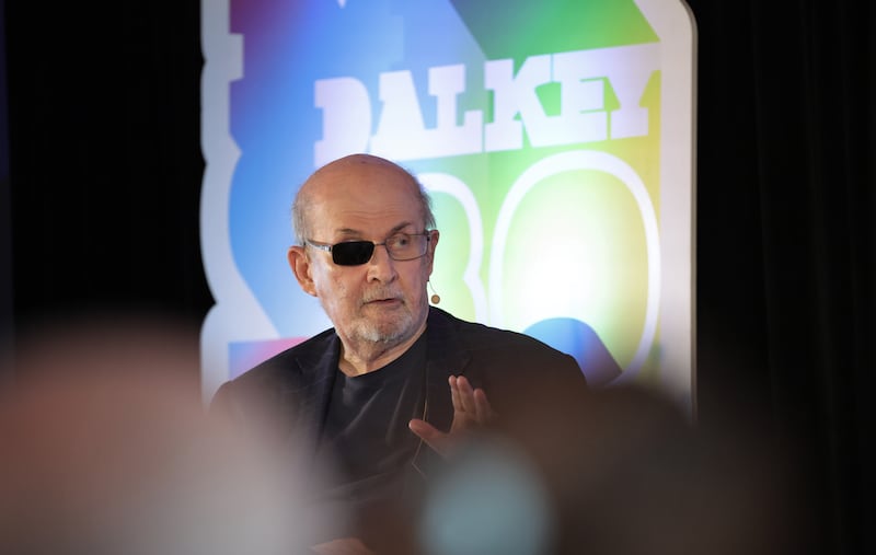 Salman Rushdie: 'If you get trapped in the rhetoric of anger and revenge, it’s a cage.' Photograph: Bryan O’Brien