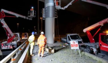 ‘Steel collar’ fixed to worn bridge over M50 in south Dublin – The Irish Times