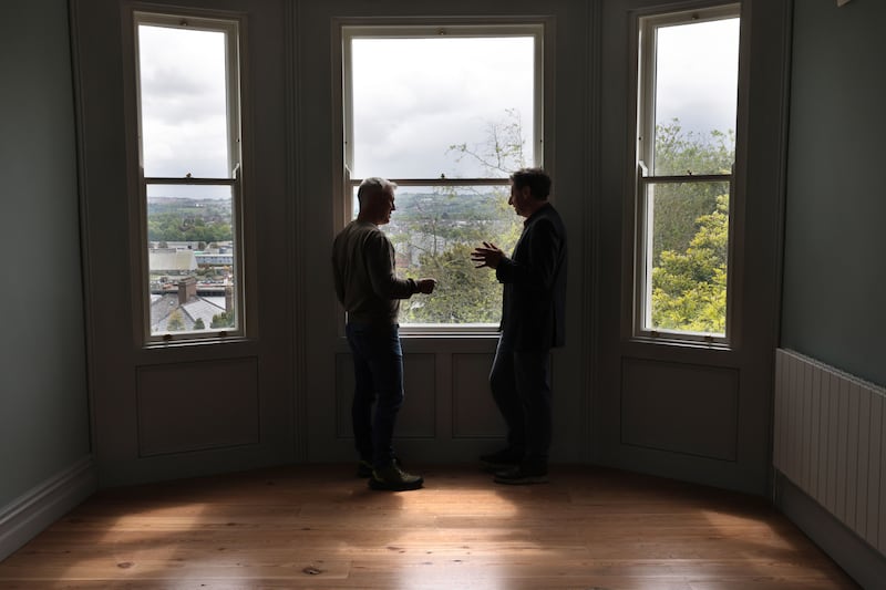 Shane Clarke and architect Gareth O'Callaghan