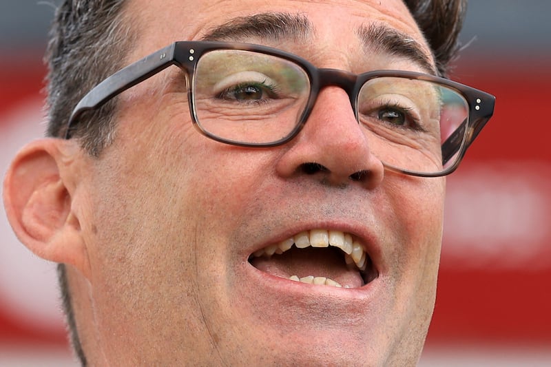 Andy Burnham's byelection win clears the way for a widely expected leadership challenge against beleaguered prime minister Keir Starmer. Photograph: Darren Staples/AFP via Getty Images