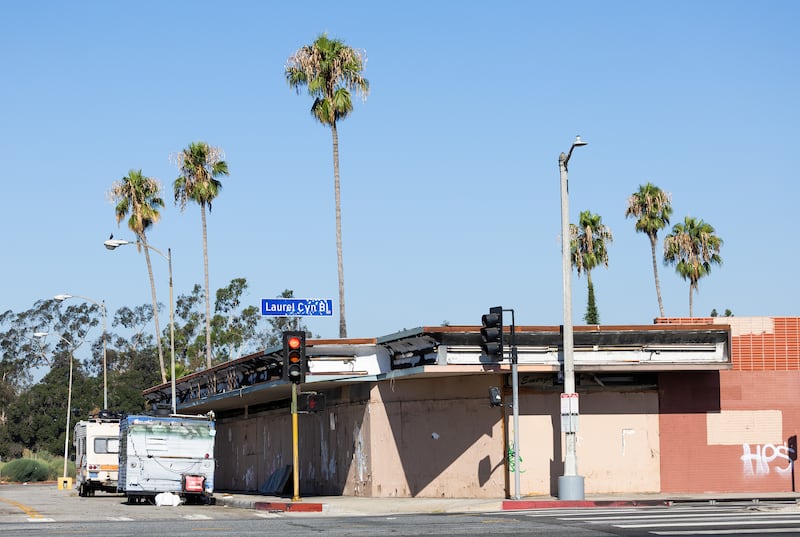 Valley Plaza in north Hollywood. Photograph: Myung J Chun/Los Angeles Times via Getty Images