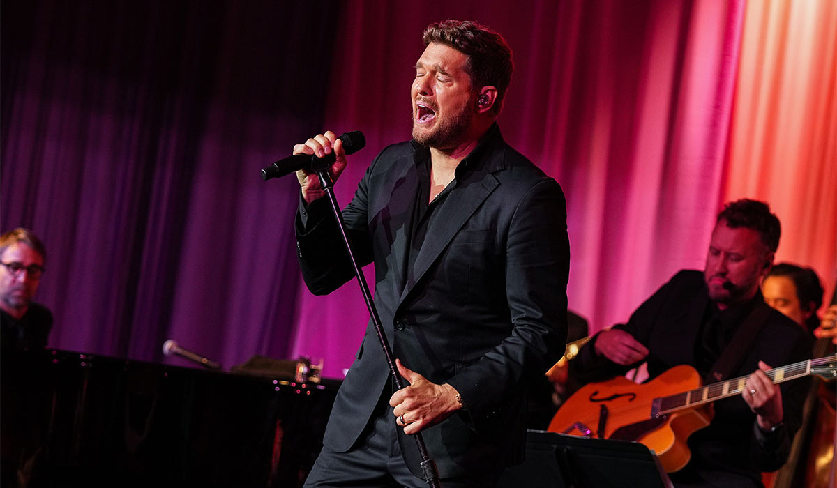 Michael Bublé performs onstage during the City of Hope Spirit of Life Gala 2025 at Pacific Design Center. Pic: Getty Images