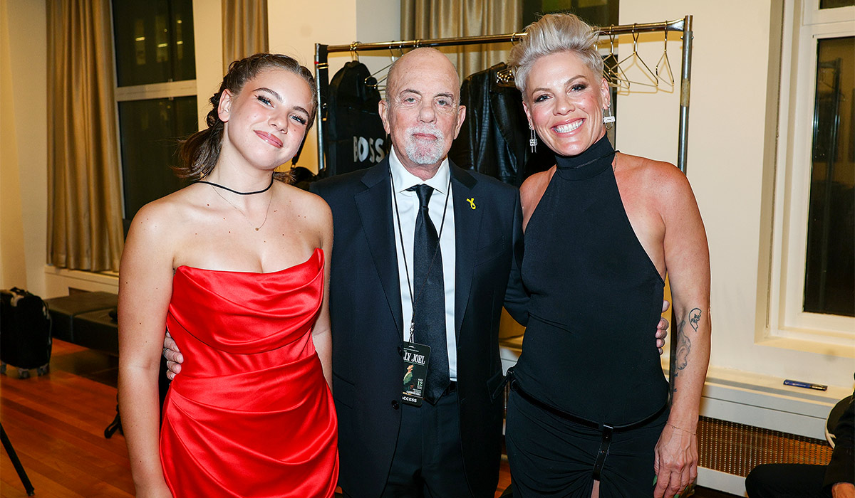 Willow Sage Hart, Billy Joel and P!nk attend The Music Of Billy Joel charity concert at Carnegie Hall. Pic: Getty Images