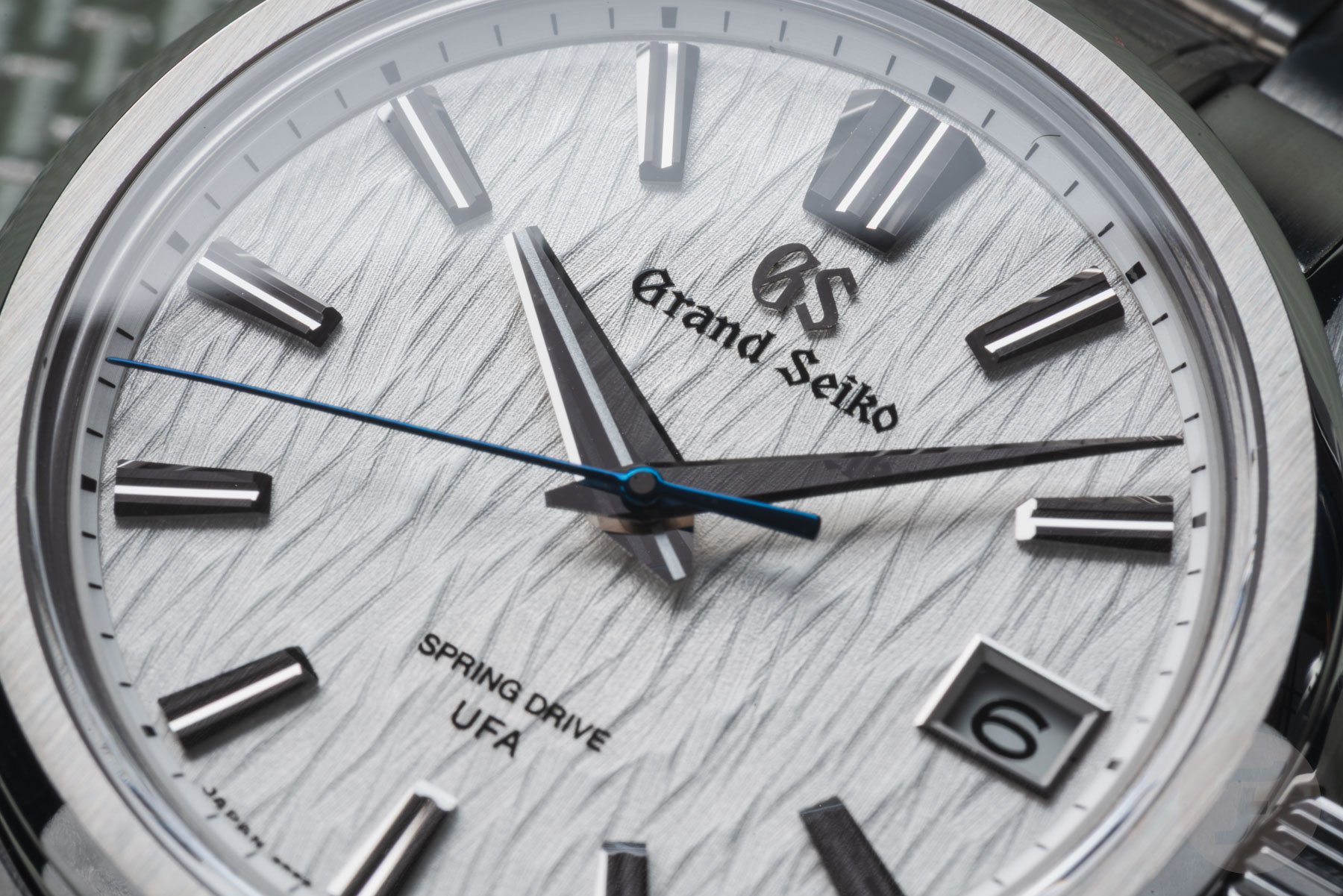 Grand Seiko Evolution 9 Spring Drive U.F.A. SLGB011 dial up close