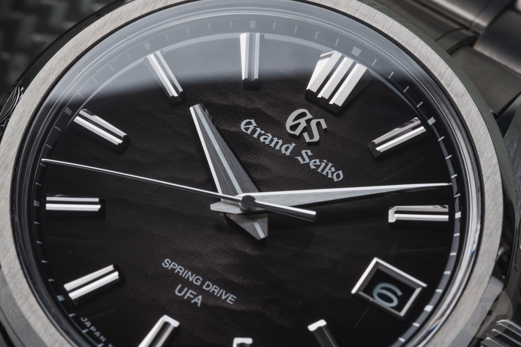 Grand Seiko Evolution 9 Spring Drive U.F.A. SLGB007 dial up close