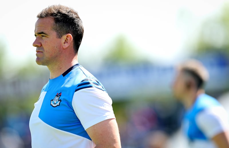 Dublin manager Ger Brennan during Sunday's game against Cavan at Breffni Park. Photograph: Ryan Byrne/Inpho