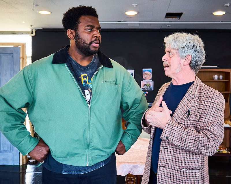 Michael Tient and Andrew Bennett in rehearsals for The Whiteheaded Boy. Photo: Pato Cassinoni