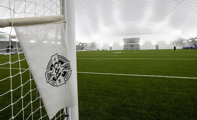 A general view of the Connacht GAA Air Dome. Photograph: James Crombie/Inpho