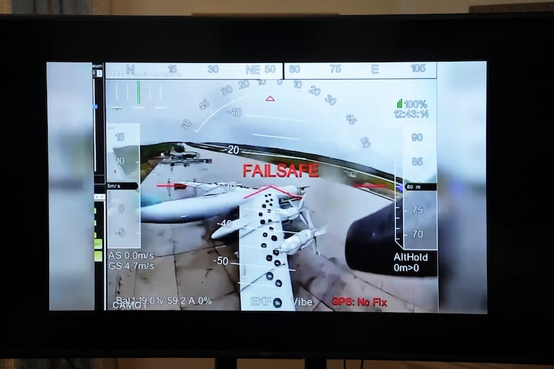 Footage from operation 'Spiderweb' last year, when Ukrainian drones smuggled into Russia were launched from trucks, attacking air bases  thousands of kilometres from the front. Photograph: Oliver Contreras/AFP/Getty     