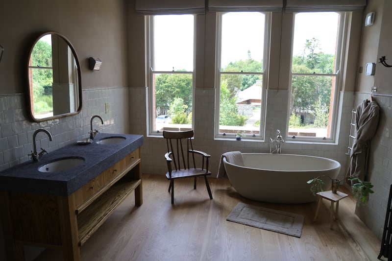 Ómós guest bathroom. Photograph: Bryan O’Brien