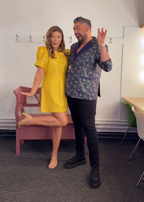 Doireann Garrihy and James Patrice. Pic: Doireann Garrihy/Instagram