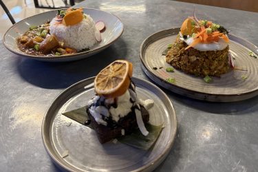 Food from Ayubowan in The Mad Giant Food Hall Preston