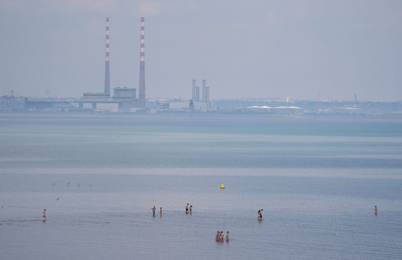 Sunbathers at Seapoint, Co Dublin. Photograph: Niall Carson/PA Wire
