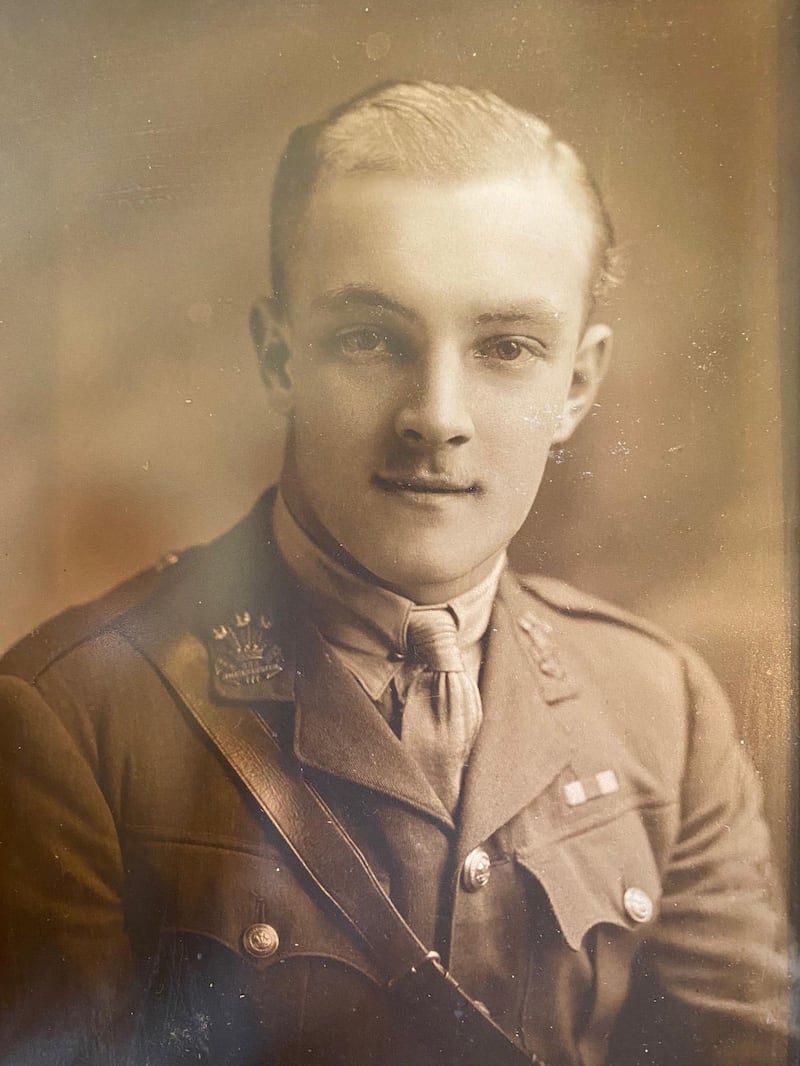 Judi Dench's father Reginald Dench served in the first World War with the 7th Leinster Regiment. Photograph: BBC/Wall to Wall/Dame Judi Dench