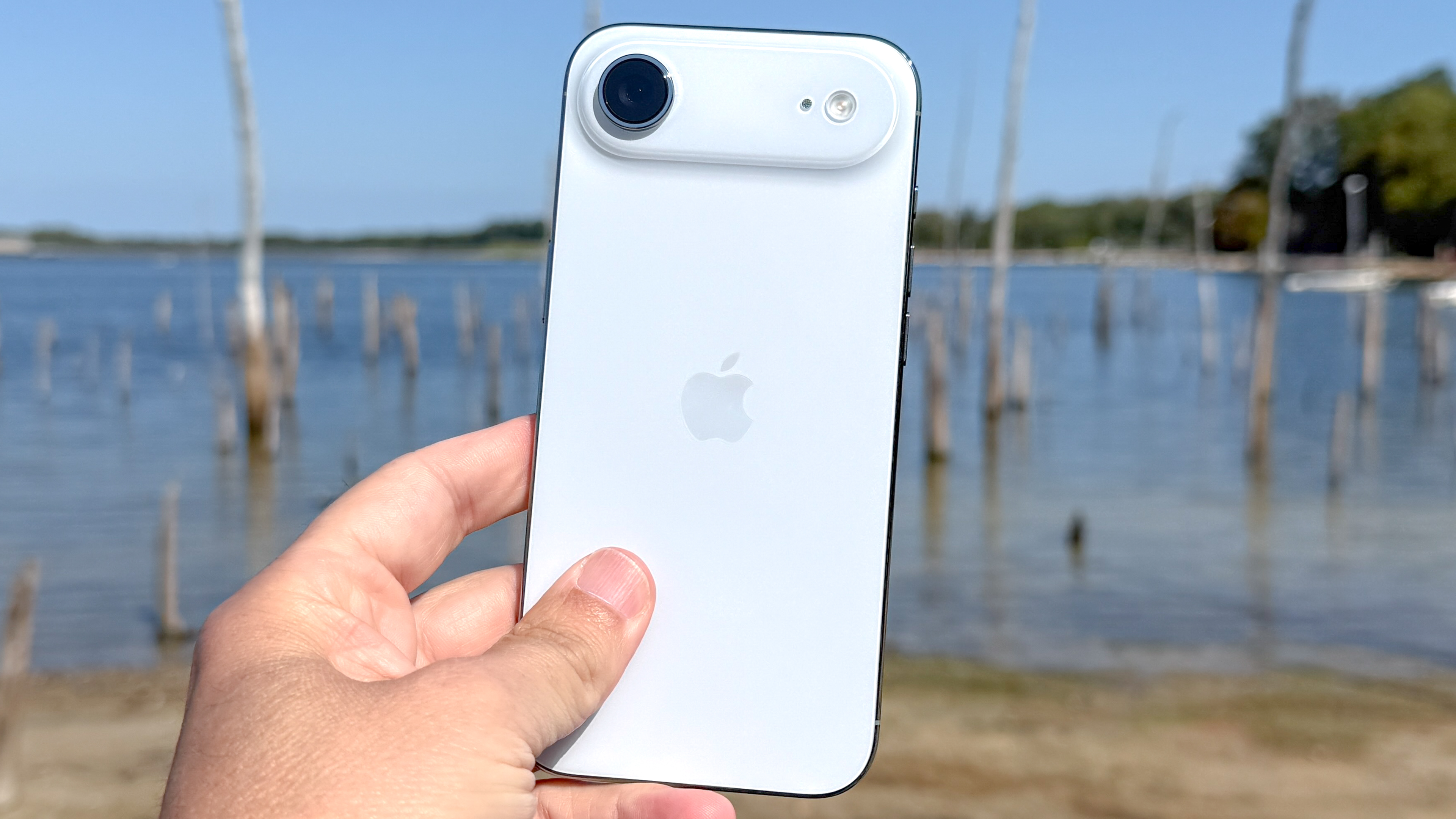 iPhone Air shown in hand