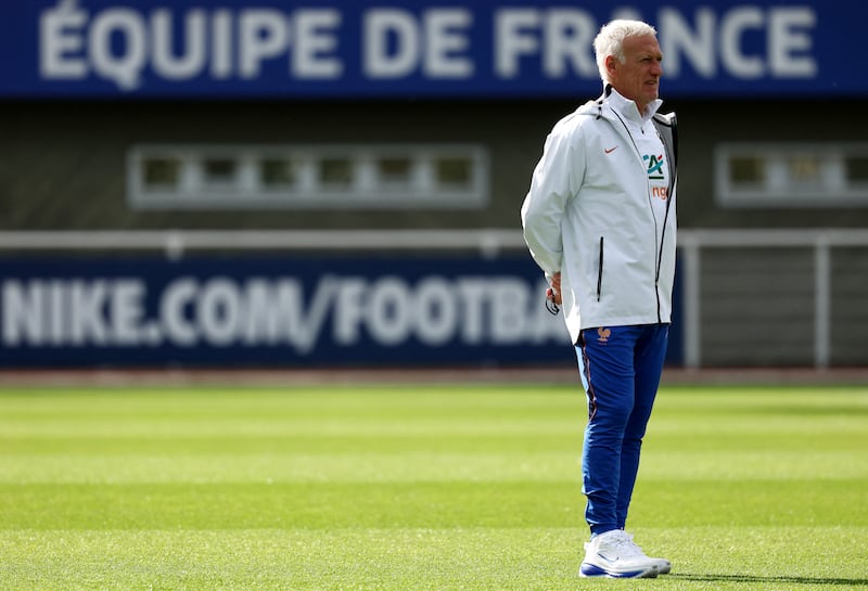 Didier Deschamps said he will not stop his players from expressing their private opinions. Photograph: Franck Fife/AFP via Getty Images
