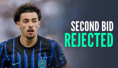 Liverpool star Curtis Jones with an Inter Milan shirt Photoshopped on him and the words 'second offer rejected'