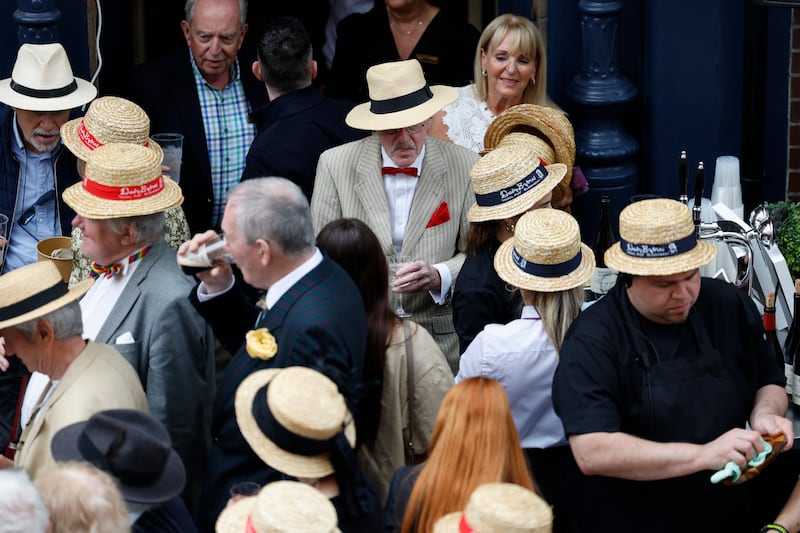 Bloomsday at Davy Byrnes and the Grafton Street area. Photograph: Nick Bradshaw/The Irish Times
