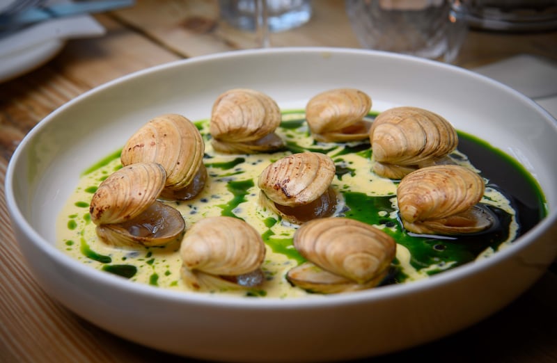 Clams in wild garlic cream: Daragh Mc Sweeney/Provision