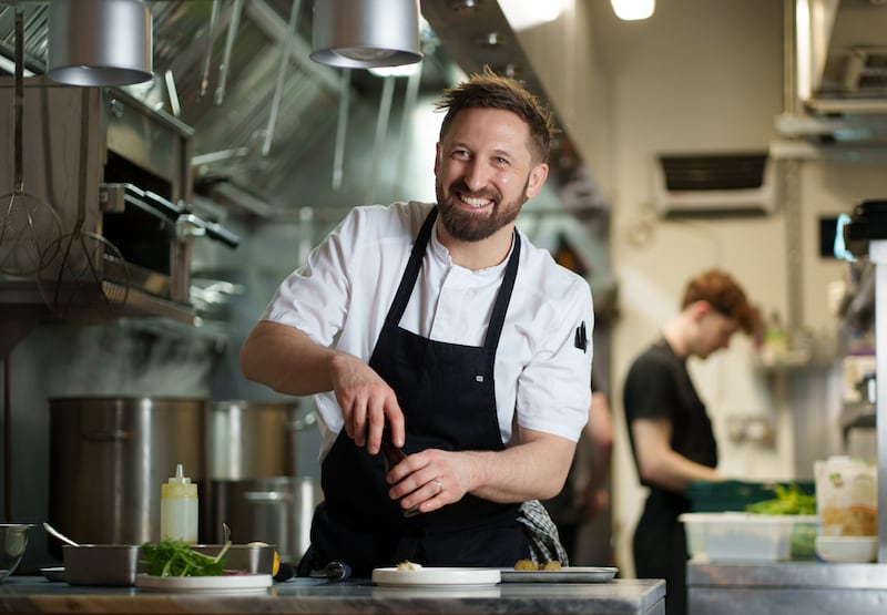 Chef and owner Keelan Higgs at Mongoose. Photograph: Fran Veale