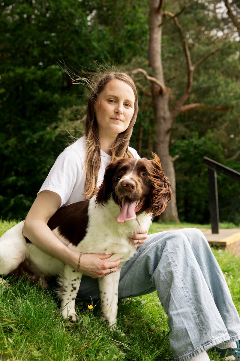 Ciara Mageean and her dog, Sammy. Photograph: Evanna Devine